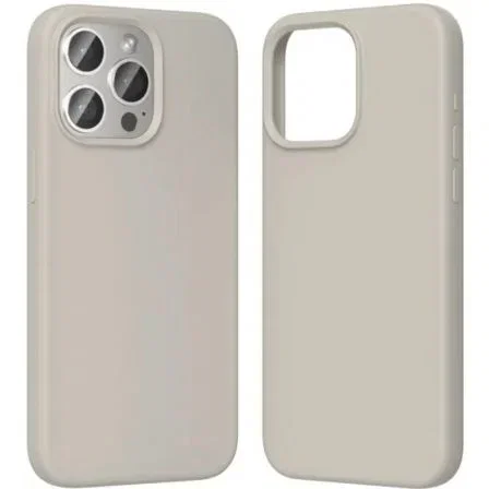 Vention Funda de Silicona con MagSafe para iPhone 15 Pro, Gris Grava